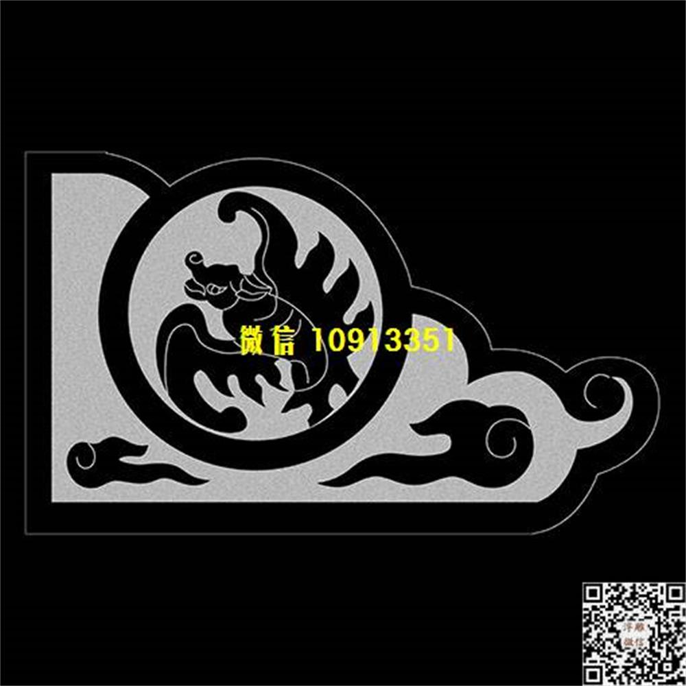 精雕图1a蝙蝠耳朵精雕图线雕图线条图单线铣底图_电脑雕刻plt文泰矢量图精雕图浮雕图